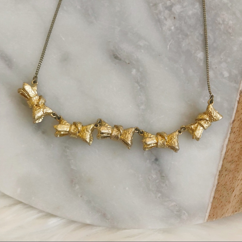 Marc by Marc Jacobs | Gold Bow Necklace